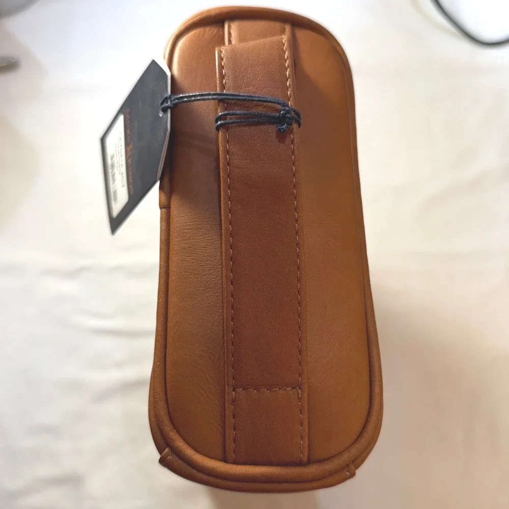 Links Kings Premium Leather Travel Caddy | Toiletry Bag with Dust Bag  NWT